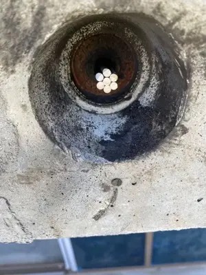 Bonded multi-strand post-tensioning work