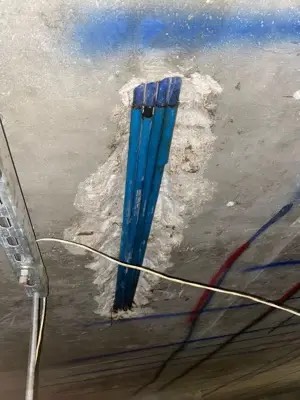 Bonded multi-strand post-tensioning work